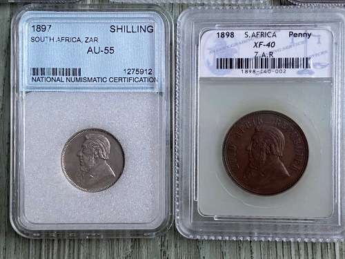 # Graded ZAR 1896/7/8 Collection # Crazy R1 start # no reserve #