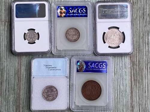  # Graded ZAR 1896/7/8 Collection # Crazy R1 start # no reserve #