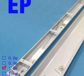 2 of LED T8 TUBE 1200 mm,4FT,18 WATT, COOL WHITE,220V and a double tube fitting(with cover)