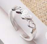 fashion 925 silver plated mickey adjustable rings