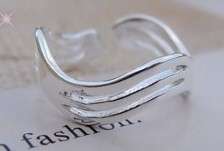 fashion 925 silver trajectory adjustable rings