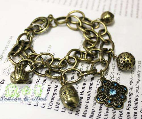 vintage style double-deck bracelet