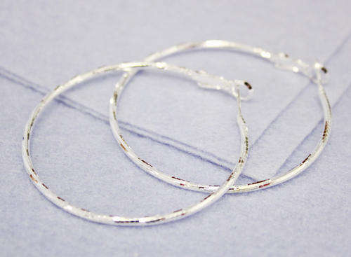 fashion 925 silver hoop earrings