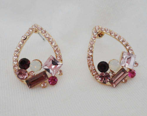 fashion water-drop CZ earrings