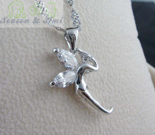 fashion zircon cute angel pendant only