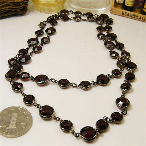 fashion red beads necklace