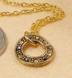gold circle necklace