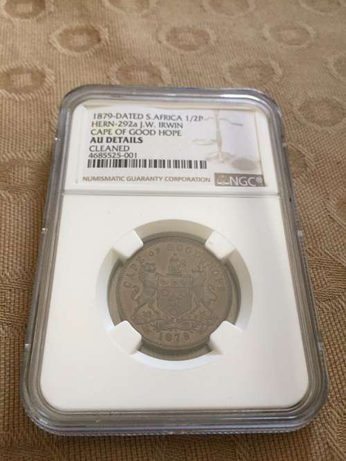 1978-Dated S.Africa 1/2P Hern-292a J.W.Irwin Cape of Good Hope AU Details Cleaned