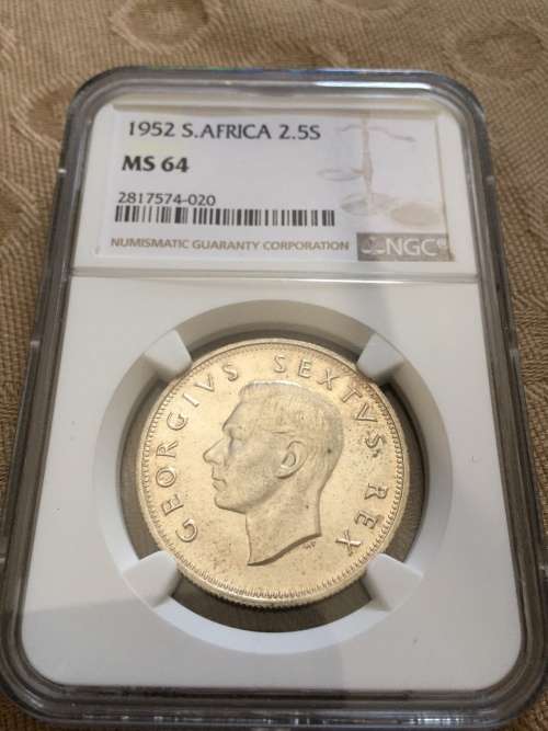 1952 S.Africa 2.5S MS64