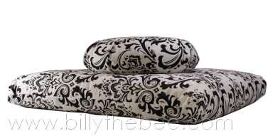 Meditation cushion set handprinted Zafu and Zabuton FREE SHIPPING