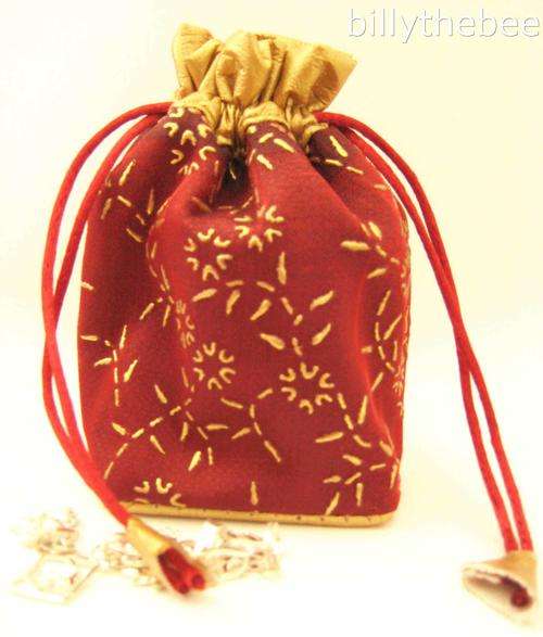 embroidered gift/jewellery bags