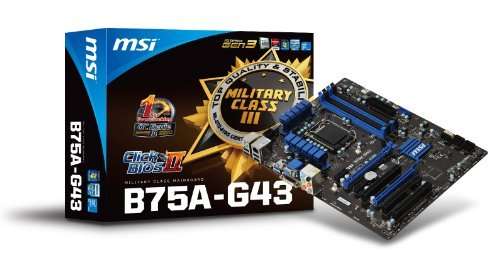 MSIÂ® Intel B75A-G43 B75 Chipset, Socket 1155