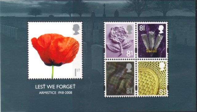 GB - 2008 - LEST WE FORGET - MINIATURE SHEET - MINT