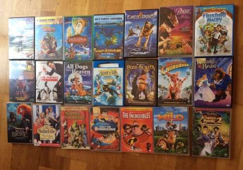 TWENTY ONE children's movies - R1 and NO RESERVE!