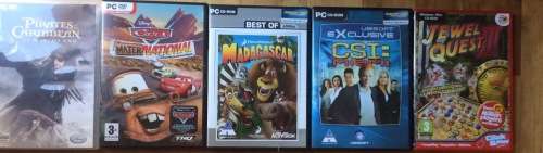 Five great kids games - CSI, Jewel Quest, etc all for R1 and NO RESERVE!