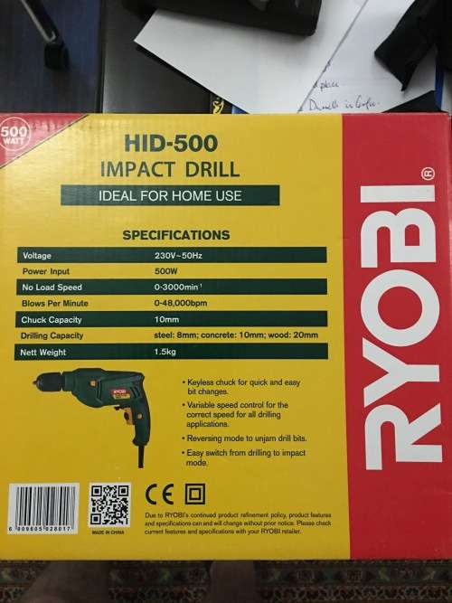 Ryobi High Impact Drill - AS NEW - R1 and no reserve!