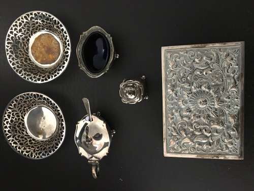 A collection of silver (plate?) items - just polish! R1 and no reserve!