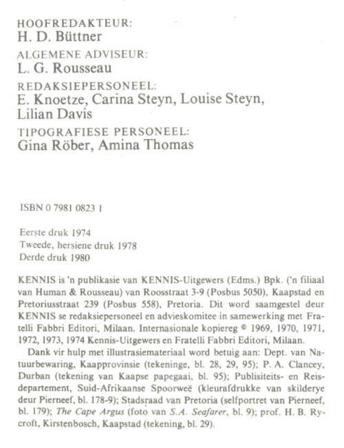 [B:1:S:CC]-Kennis Die Eerste Afrikaanse Ensiklopedie in Kleur. Volledige Stel. 1980.