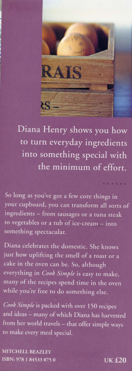 [B:2:S:CC]-Cook Simple. Effortless cooking every day. - Diana Henry