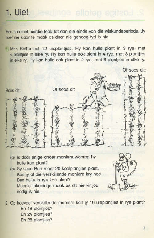 [B:1:S:CC]-Wiskunde aan die Werk. Standard 1. Leerder Handboek en Onderwysersgids. - Murray et al