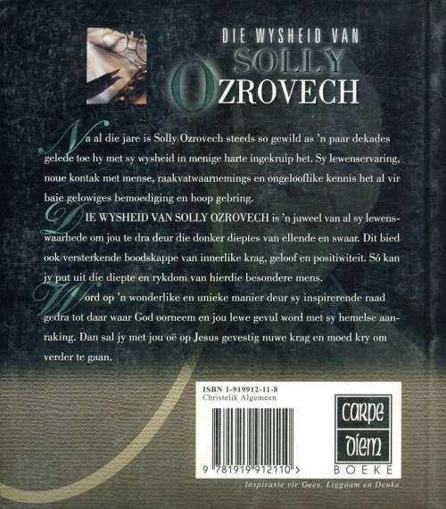 [B:1:S:CC]-Die wysheid van Solly Ozrovech - Solly Ozrovech