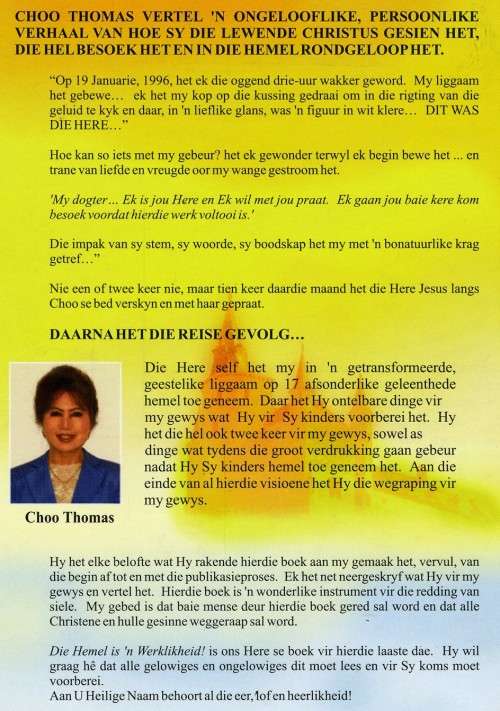 [B:1:S:CC]-Die Hemel is 'n Werklikheid. - Choo Thomas