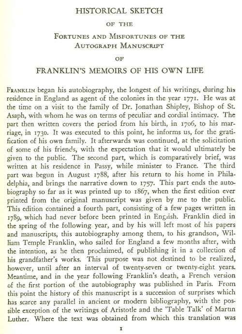 [B:2:S:CC]-The Autobiography of Benjamin Franklin. Art-Type Edition - Benjamin Franklin