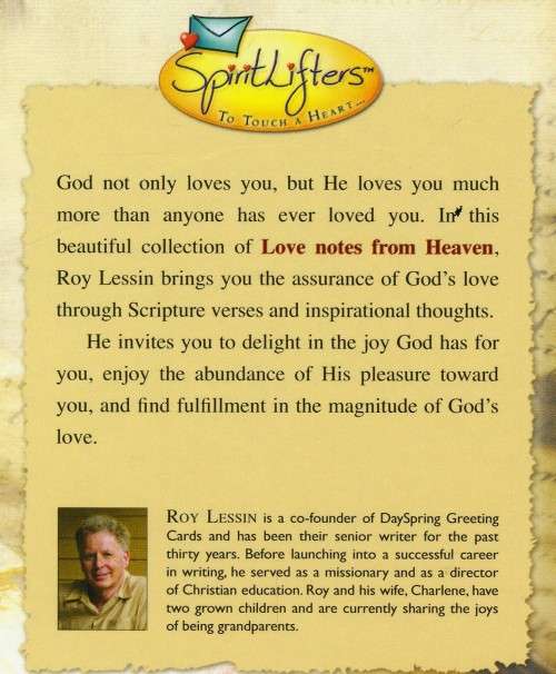 [B:2:S:CC]-Love notes from Heaven - Roy Lessin