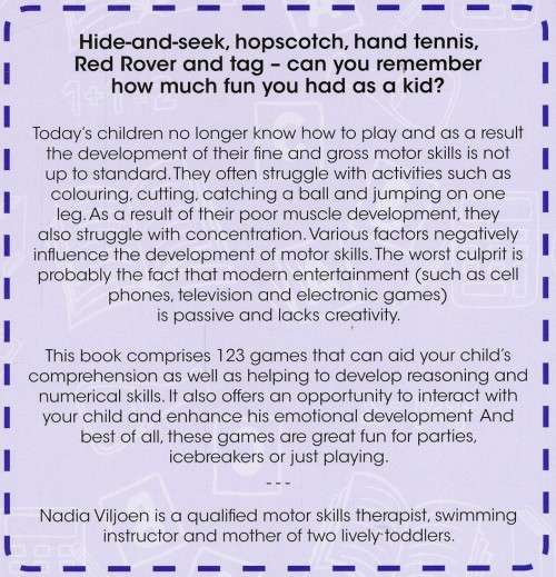 [B:2:S:CC]-1-2-3 Play to grow, games for motor skills development. - Nadia Viljoen