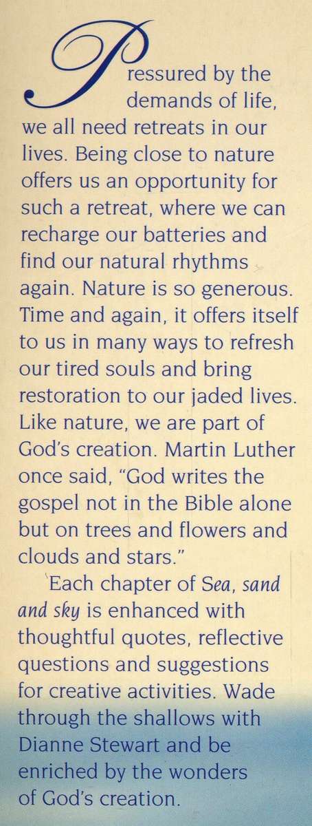 [B:2:S:CC]-Sea, Sand and Sky. A guide to finding restoration and inspiration in nature.