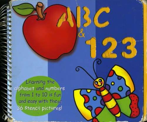 [B:2:S:CC]-ABC and 123 Stencil Book - Unknown