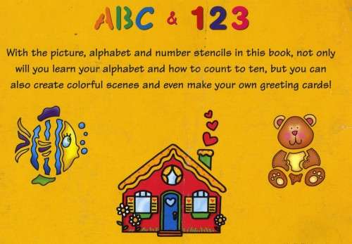 [B:2:S:CC]-ABC and 123 Stencil Book - Unknown