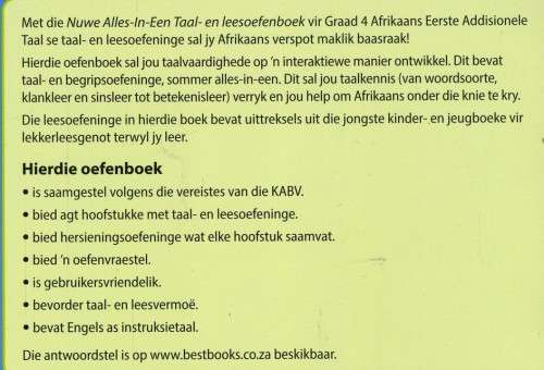 [B:2:S:CC:K]-Taal- en lees-oefenboek. Eerste Addisionele Taal. Graad 4. - Alta Engelbrecht