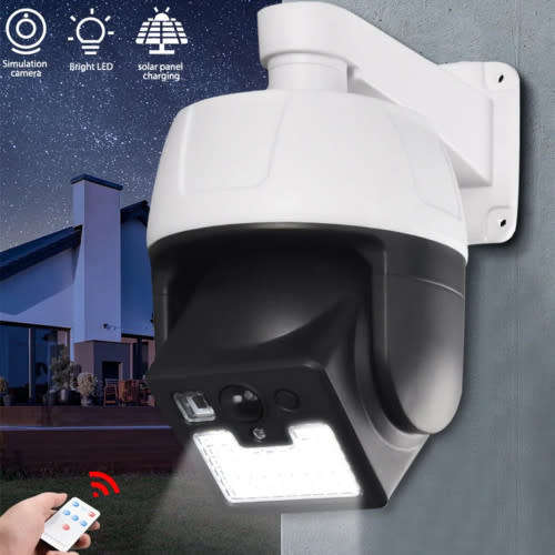 Solar Security Virtual Camera IP65 Wireless Outdoor Waterproof Light Motion Sensor Flood Light