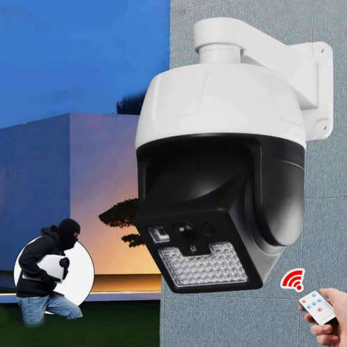 Solar Security Virtual Camera IP65 Wireless Outdoor Waterproof Light Motion Sensor Flood Light