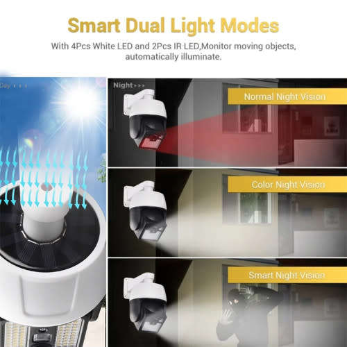 Solar Security Virtual Camera IP65 Wireless Outdoor Waterproof Light Motion Sensor Flood Light