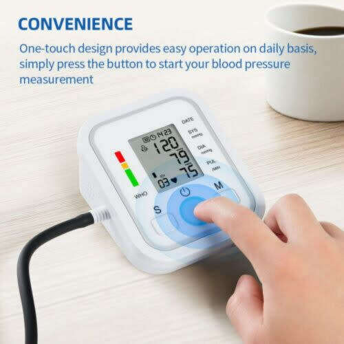 Smart Automatic Blood Pressure Monitor Upper Arm Digital Blood Pressure Machine Home Healthcare