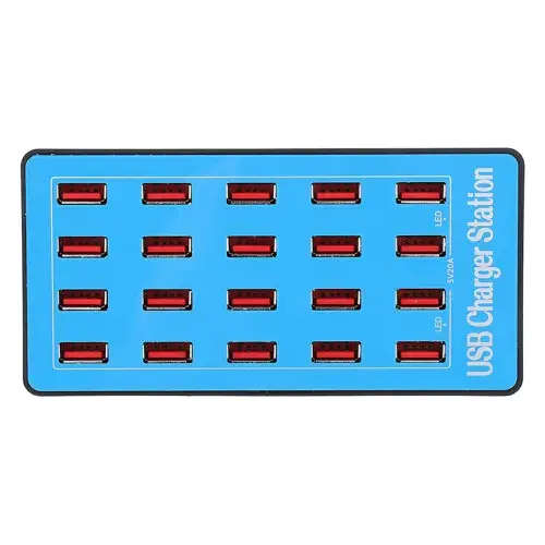 USB Hub 20 Ports Fast Charging Station Power Adapter USB Desktop Fast Charging Station