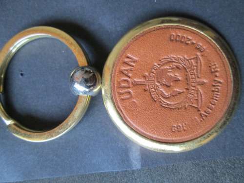 INTERPOL KEYRING- LEATHER INNER `SUDAN` ASSEMBLY