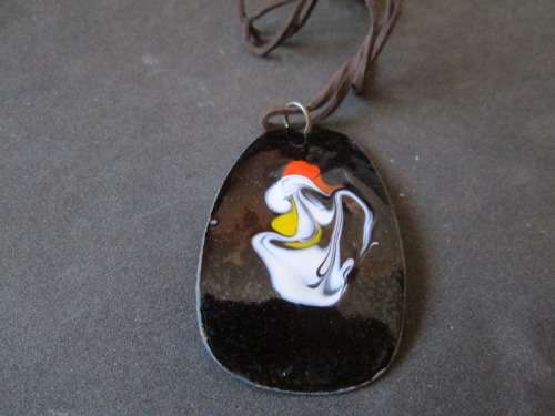 TRENDY, ENAMEL FIRED NECKLACE
