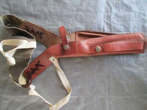 FULL LEATHER-  EL PASSO REVOLVER- SHOULDER HOLSTER