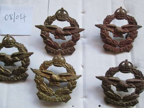 SAAF/SALM WWII BRASS CAP BADGE-BID PER BADGE