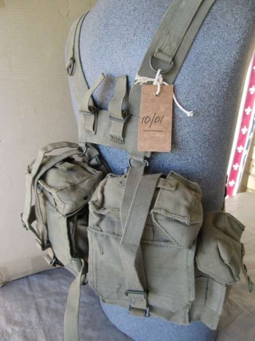 SADF BORDER WAR-CANVAS YOKE KIDNEY WEBBING WITH A BROWNS SHIRT-XL