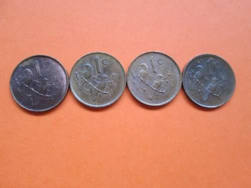 SOUTH AFRICAN 1c - 1986/1987/1988/1989