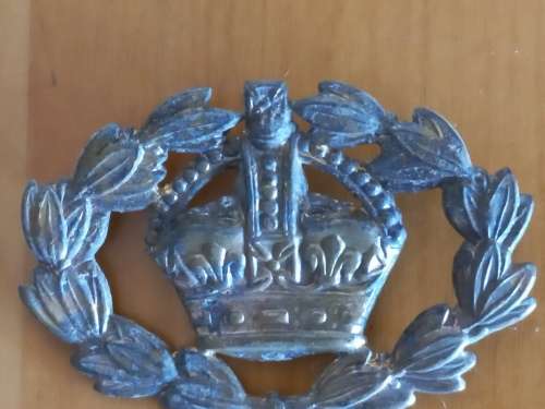 SA ARMY UNION- RQSM BRASS WARRANT OFICER CLASS 2 -RANK SLEEVE BADGE WITH BRASS BACKPLATE