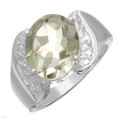 4.15ctw Genuine Amethyst Crafted in 925 Sterling silver, Size 7