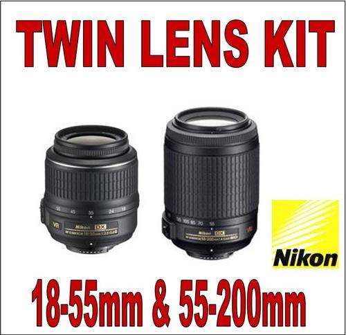 NIKON TWIN LENS KIT - 18-55mm & 55-200mm VR LENSES!!!!!!