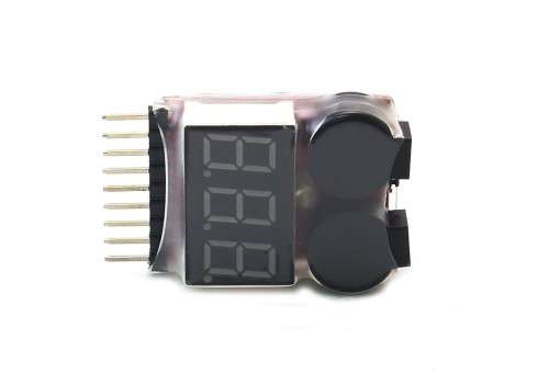 Li-Po Battery Voltage Tester & Low Voltage Buzzer Alarm