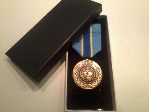 SADF, UN DRC congo service medal in presentation box, stunning as new condition