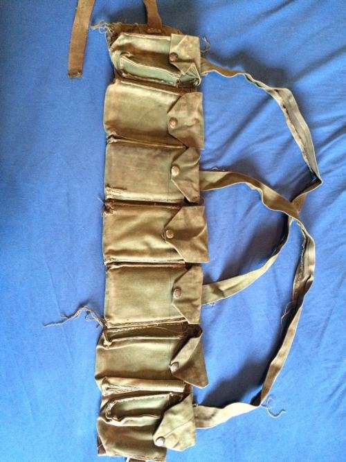 Rhodesian bush war army chest webbing